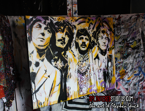 The Beatles Spray Painting
