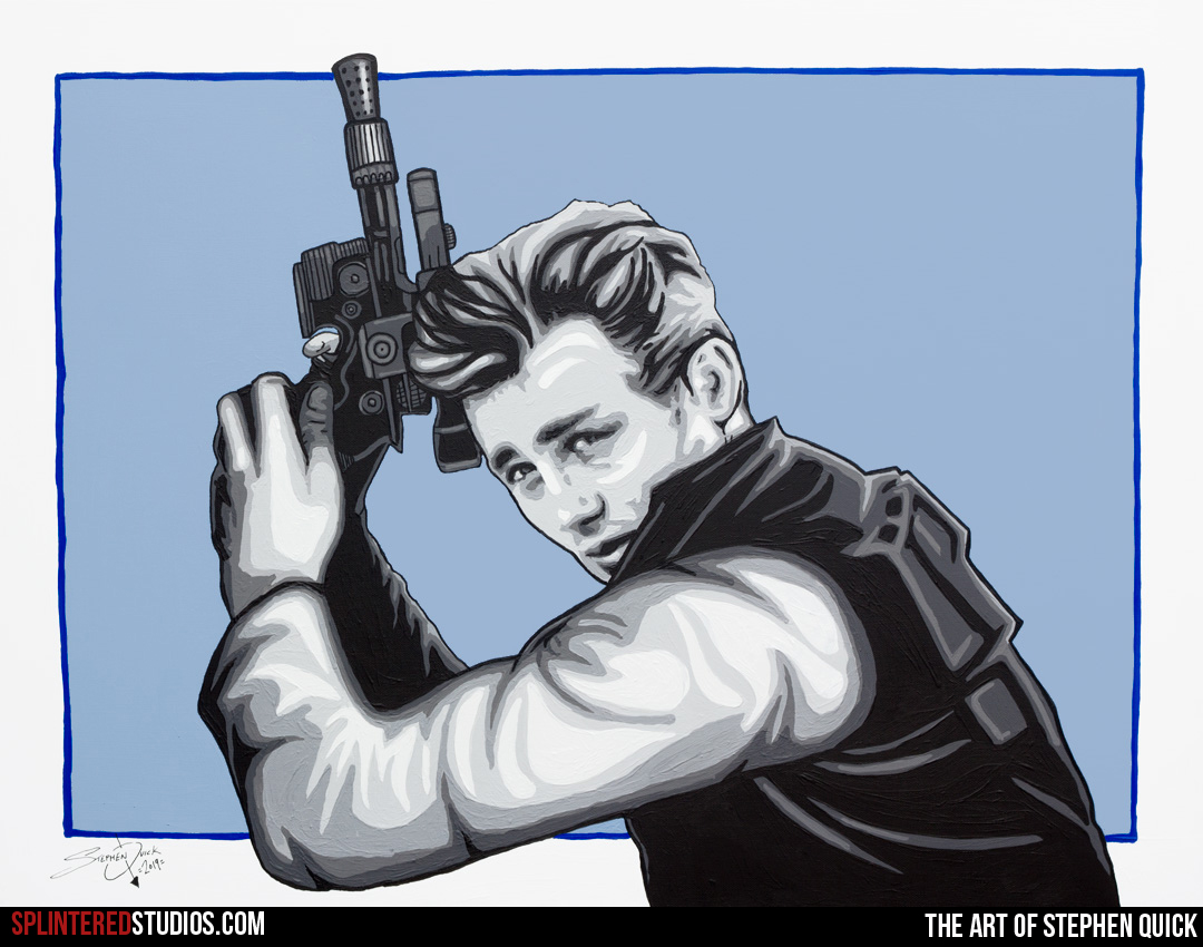 James Dean Solo - Mash Up Painting