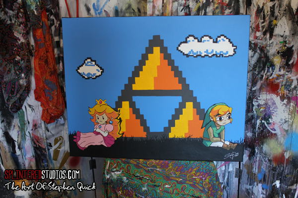 Mario and Zelda Painting