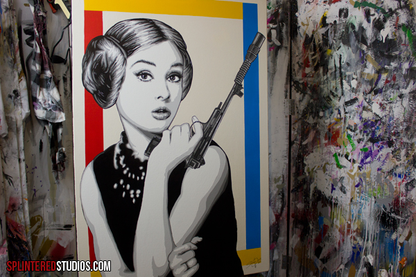 Princess Leia Art. Star Wars Mash Up