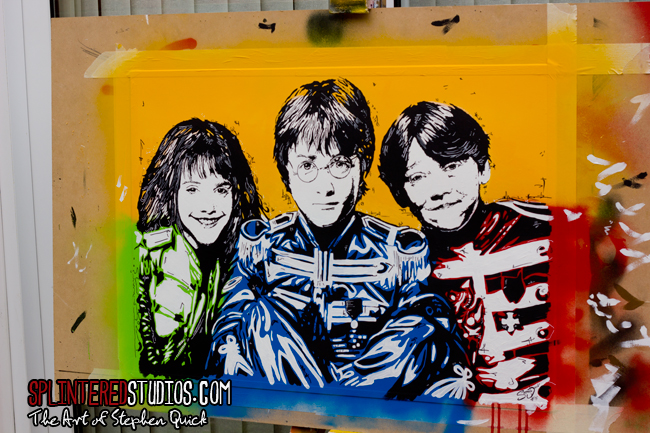 Harry Potter / Beatles Mash Up Art