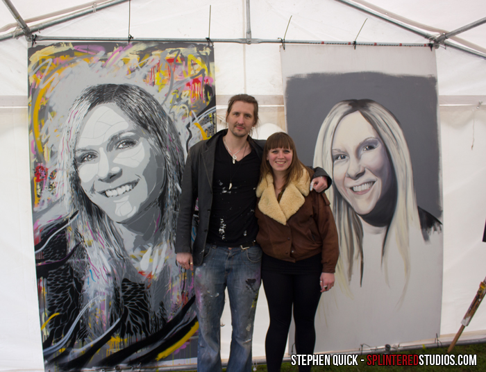 Artists Stephen Quick and Astrid Foreman