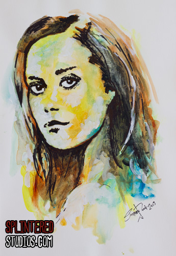 summer glau water colour painting
