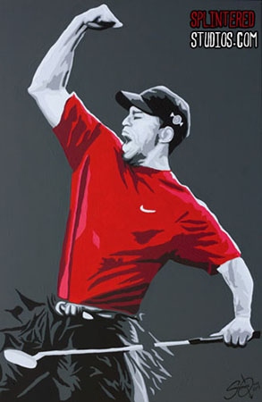 Tiger Woods Painting
