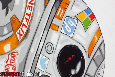 BB-8 painting detail 