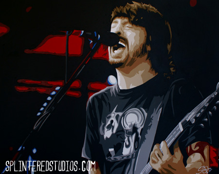 Foo Fighters Dave Grohl painting
