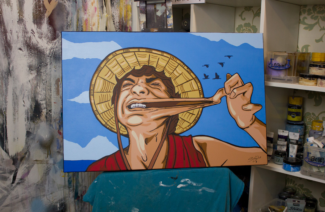 One Piece Luffy Painting 