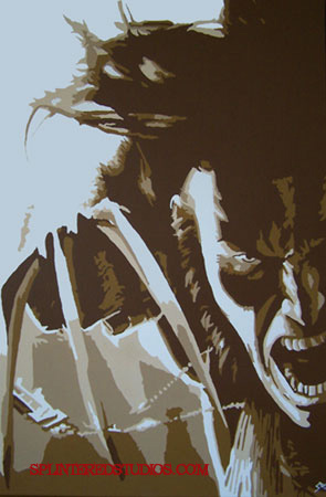 Wolverine Sepia Painting
