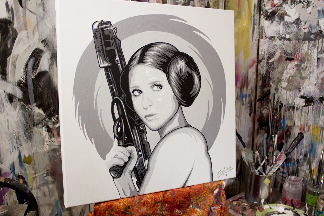 Princess Leia Buffy Painting 