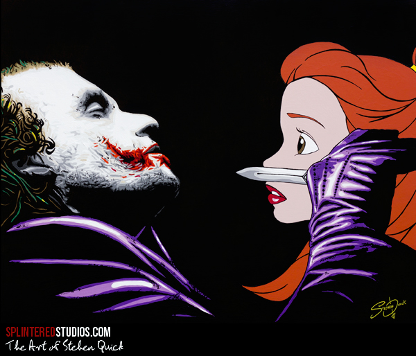 Joker Belle Mash Up Parody Painting