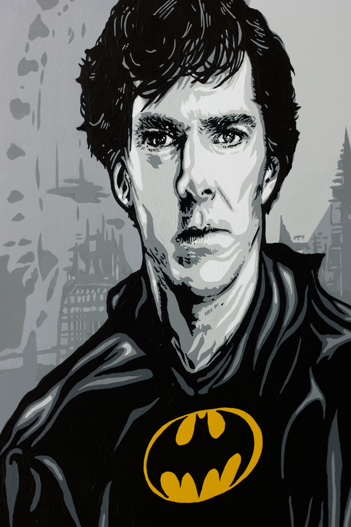 Sherlock Batman Mash Up Art 
