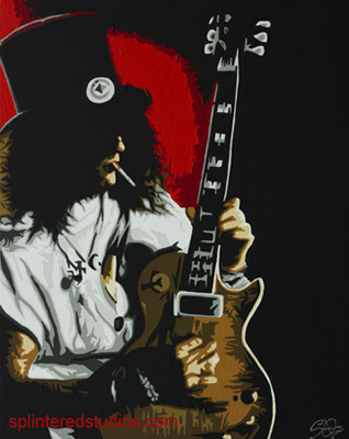 Slash - Guns N Roses Art Print