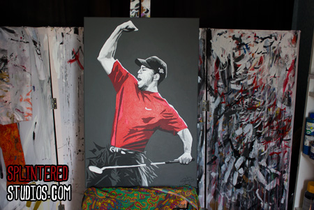 Tiger Woods Painting