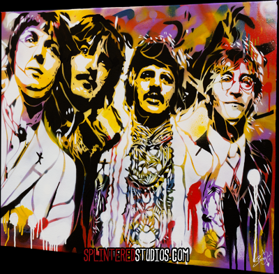 The Beatles Spray Painting - All You Need Is Love Art - The Art Of ...