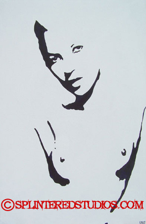 Kate Moss Nude Painting