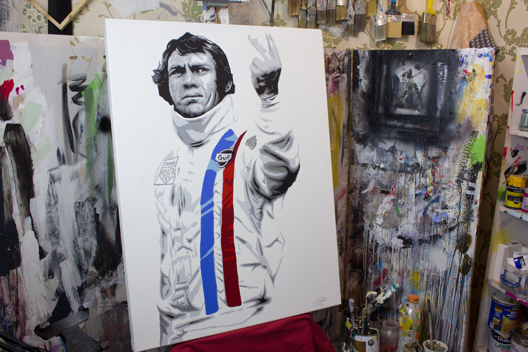 Steve McQueen Le Mans Painting 